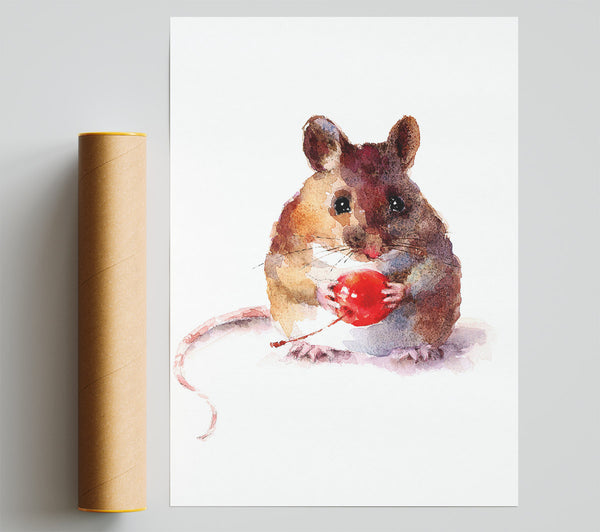 Cherry Mouse Print