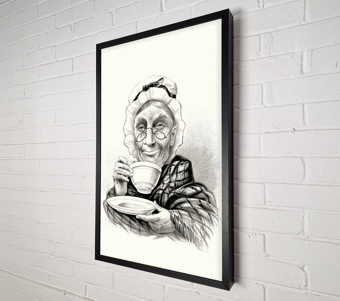  A Canvas Print of Granma Tea Time Canvas Wall Art