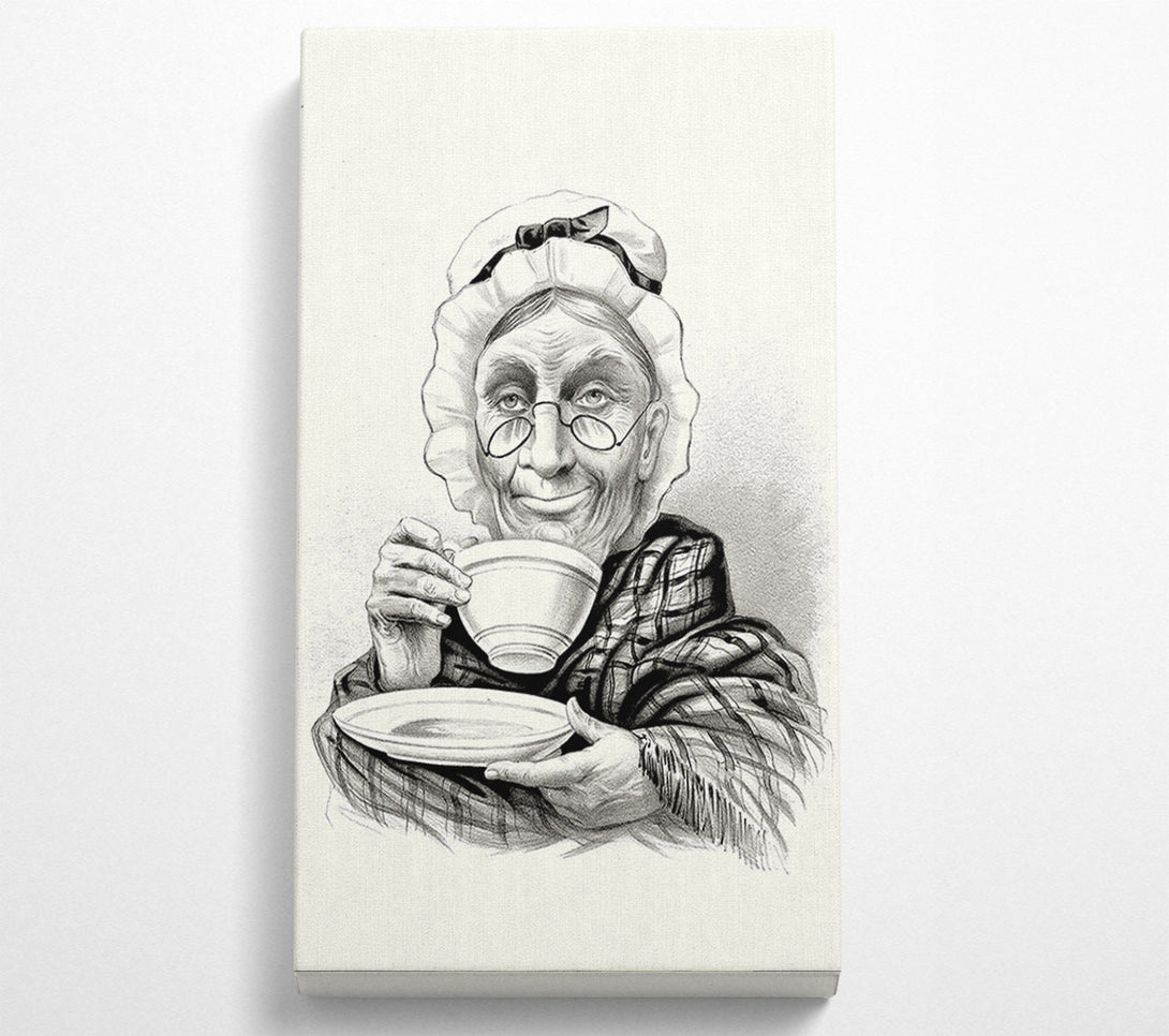  A Canvas Print of Granma Tea Time Canvas Wall Art