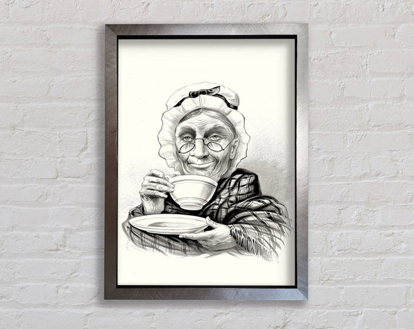 Granma Tea Time Framed Print