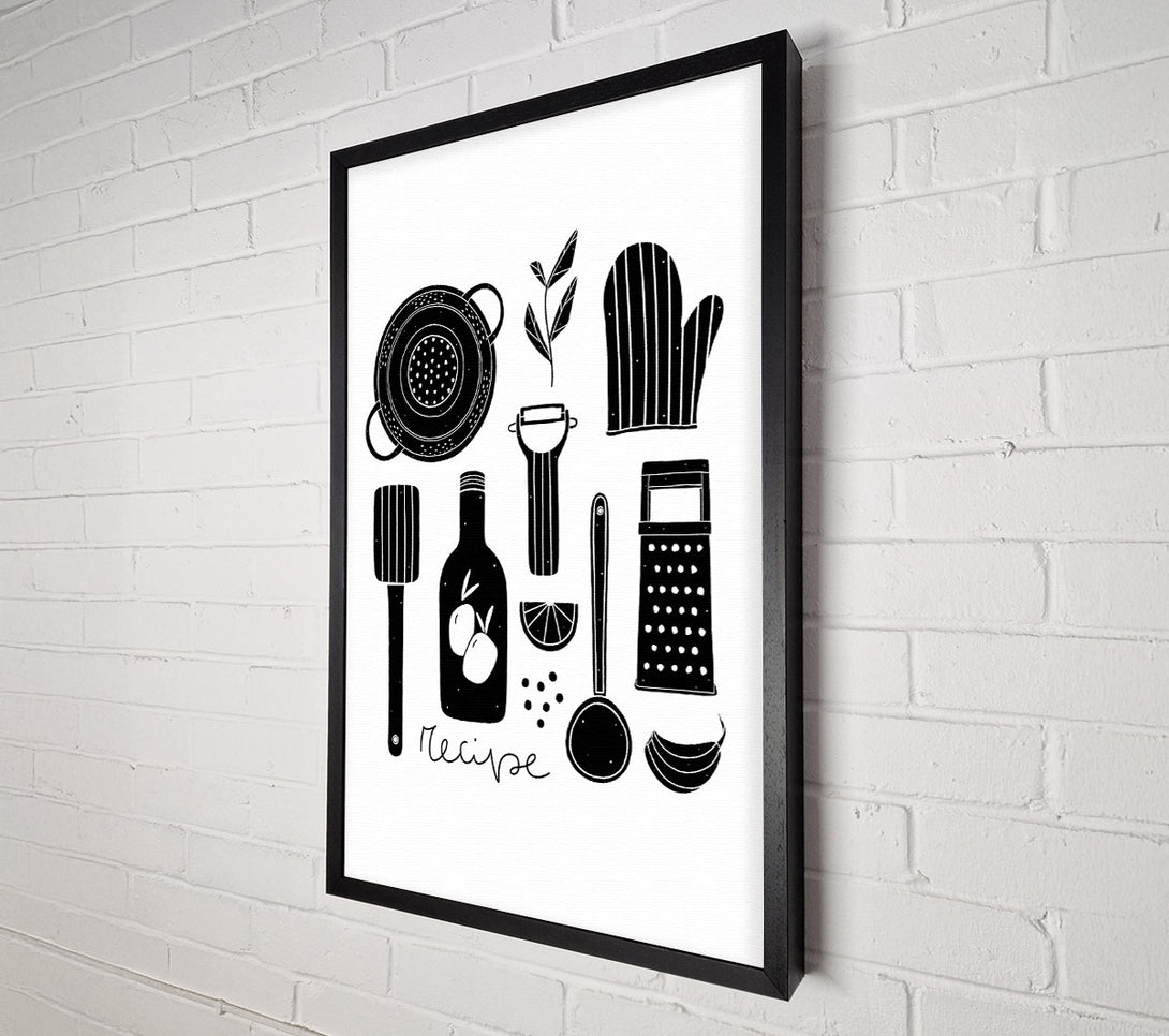  A Canvas Print of Utensils 3 Canvas Wall Art