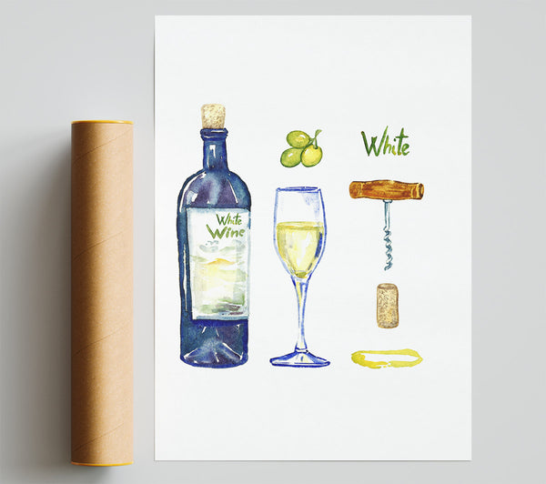 White Wine Tools Poster