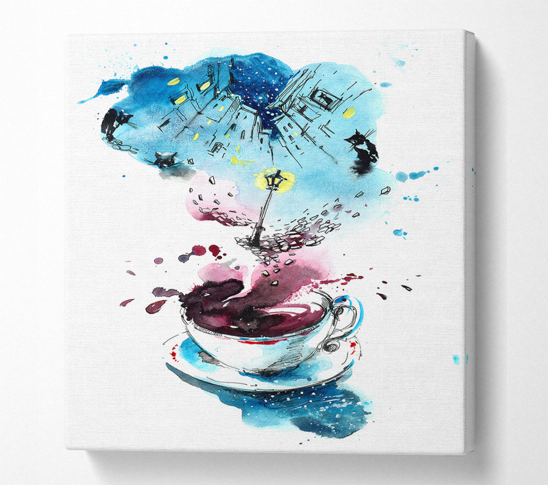  A Canvas Print of Coffee Nights Canvas Print