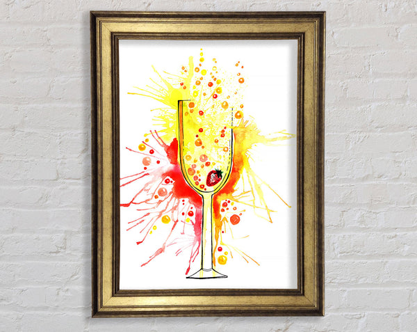 Champagne Cocktail Framed Print