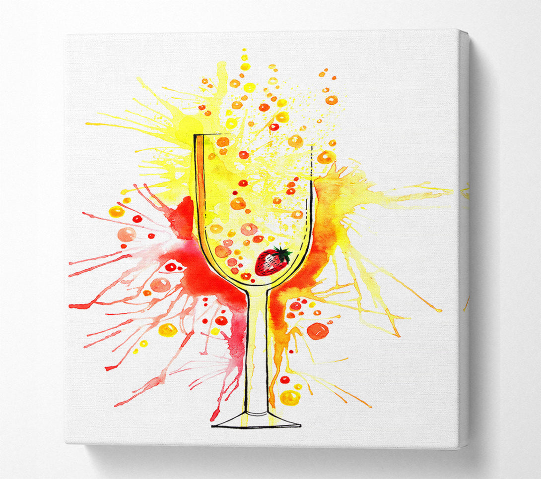  A Canvas Print of Champagne Cocktail Canvas Print
