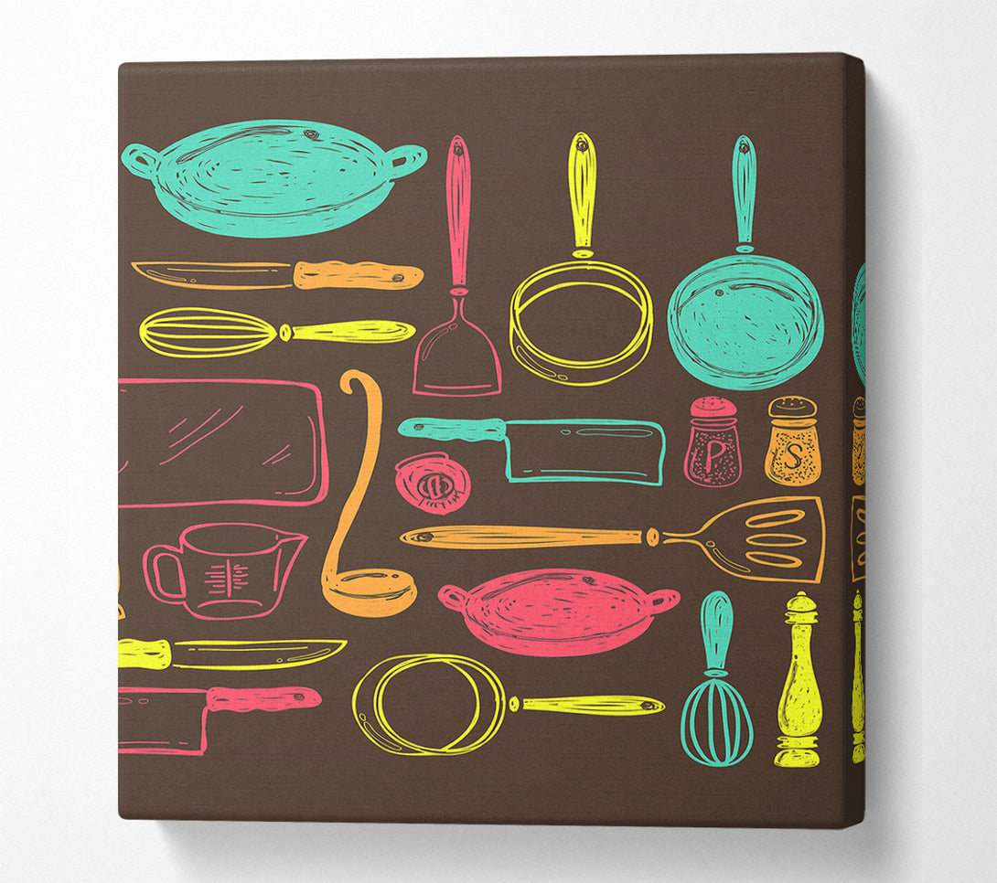  A Canvas Print of I Love Cooking 9 Canvas Art