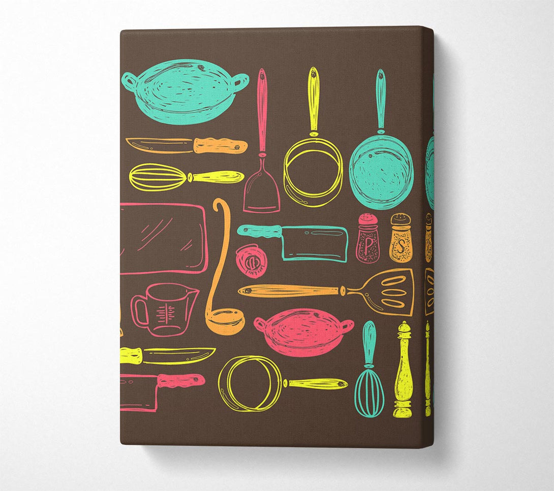  A Canvas Print of I Love Cooking 9 Canvas Art