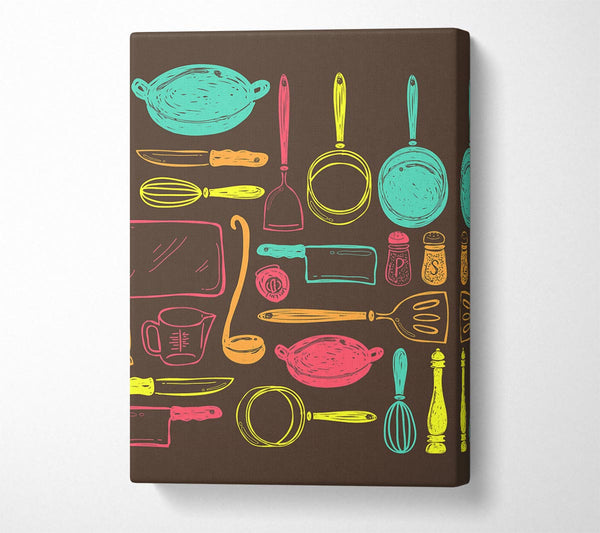  A Canvas Print of I Love Cooking 9 Canvas Art