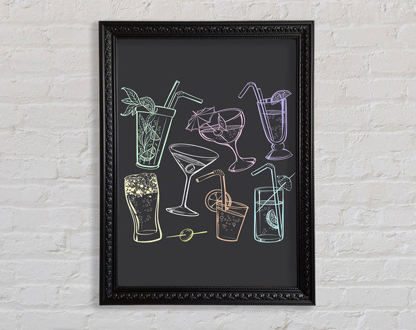 Cocktail Party 2 Framed Print