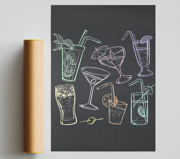 Cocktail Party 2 Print