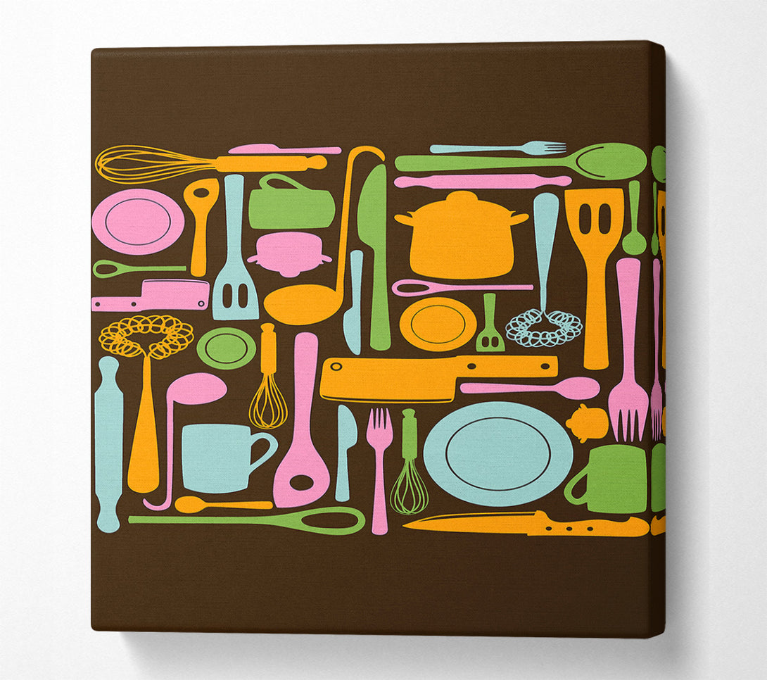 A Canvas Print of I Love Cooking 3 Canvas Art