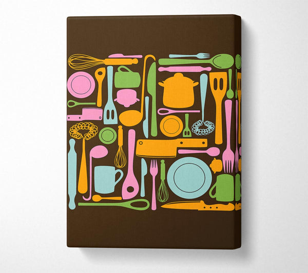  A Canvas Print of I Love Cooking 3 Canvas Art