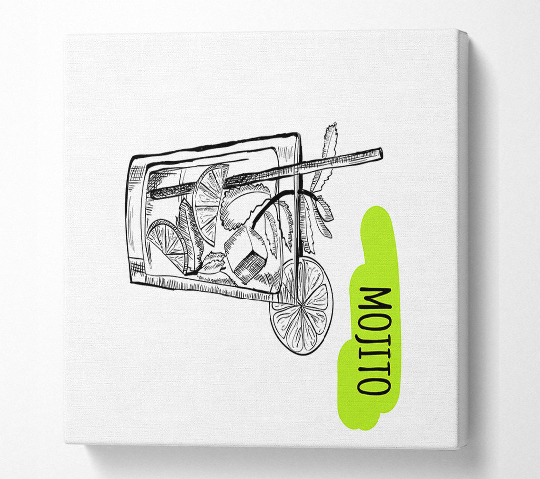  A Canvas Print of Mojito Cocktail 2 Canvas Wall Art