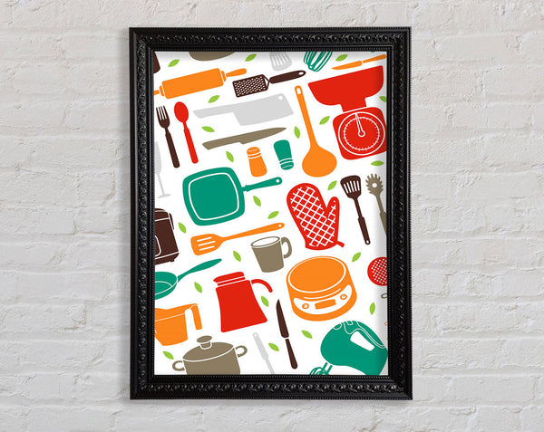 I Love Cooking 10 Framed Print