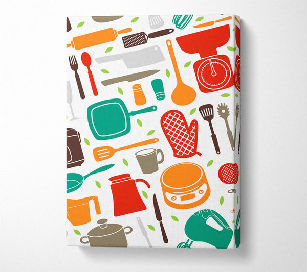  A Canvas Print of I Love Cooking 10 Canvas Wall Art
