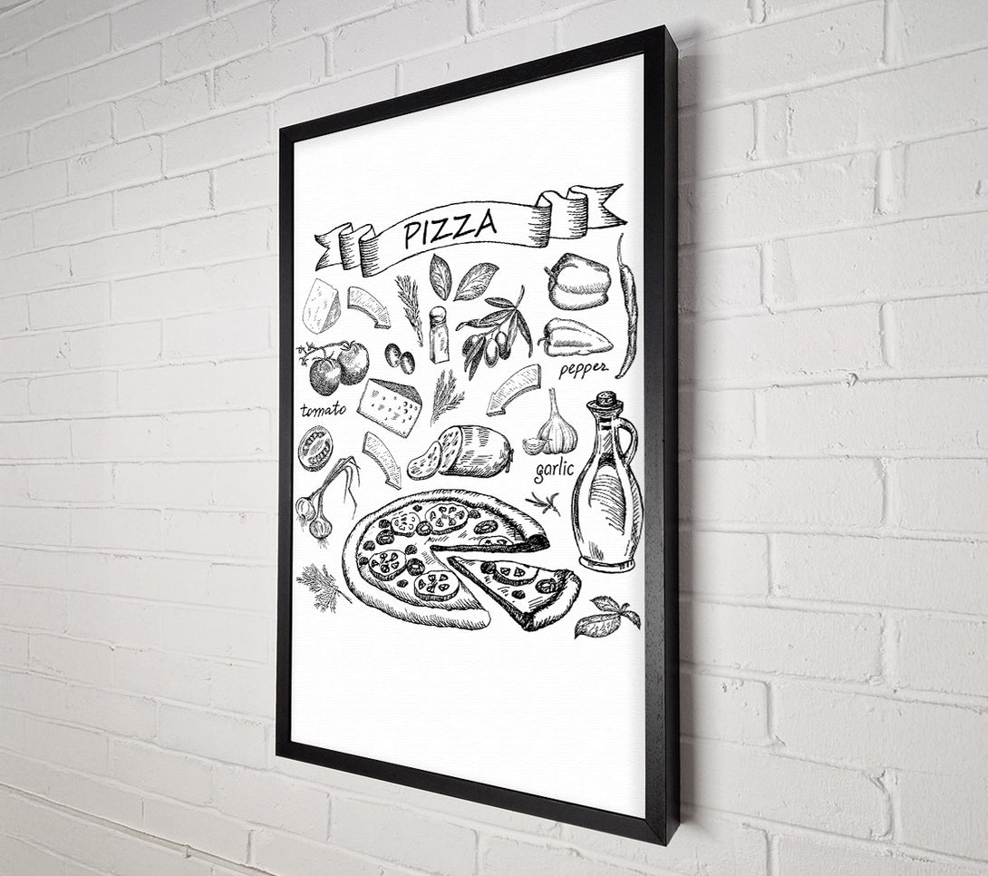  A Canvas Print of Perfect Pizza Topping Canvas Print