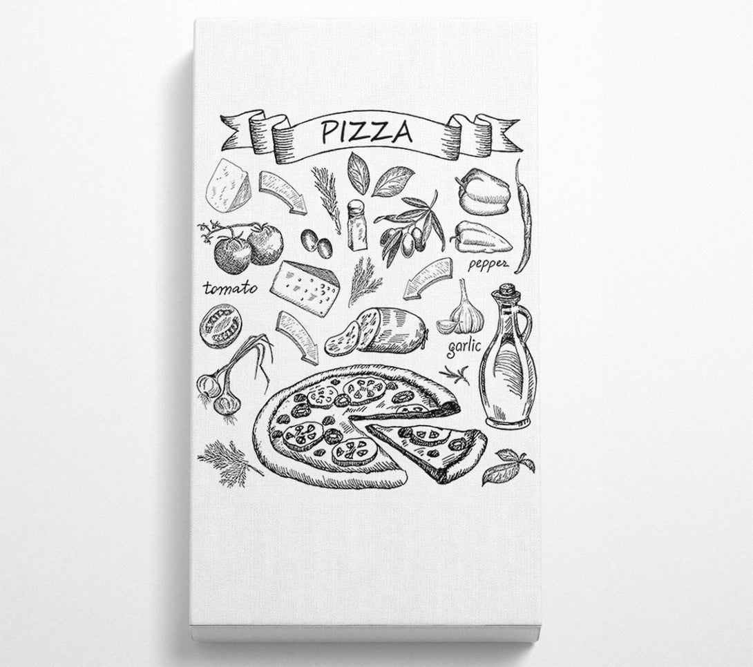  A Canvas Print of Perfect Pizza Topping Canvas Print