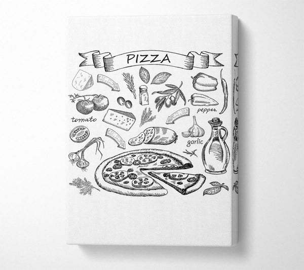  A Canvas Print of Perfect Pizza Topping Canvas Print