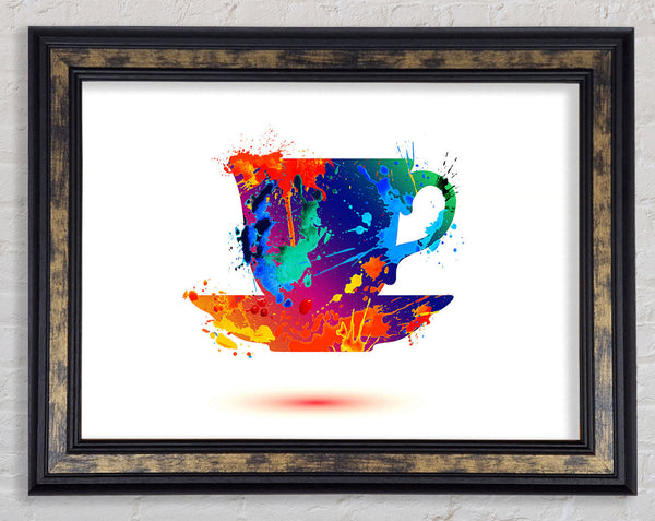 Tea Time Splash Framed Print