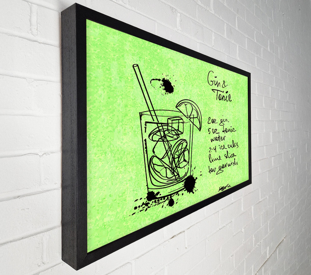  A Canvas Print of How To Make The Perfect Gin And Tonic Canvas Art