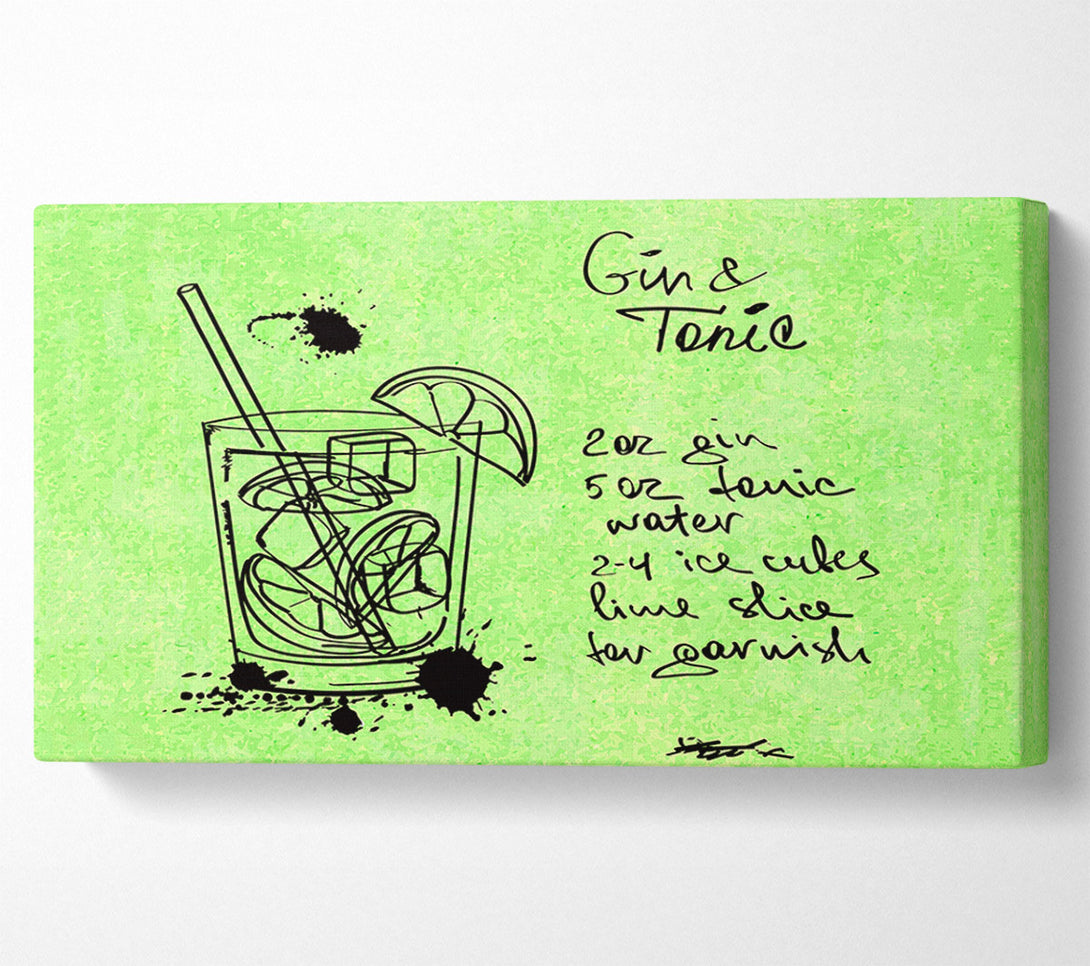  A Canvas Print of How To Make The Perfect Gin And Tonic Canvas Art