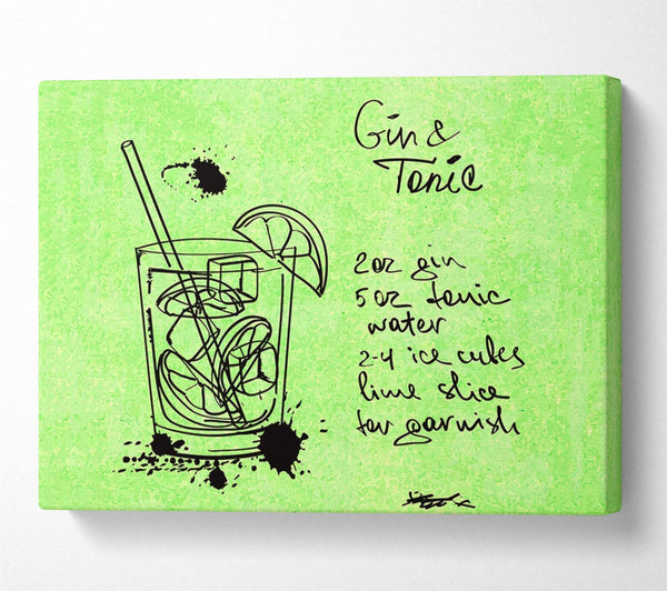  A Canvas Print of How To Make The Perfect Gin And Tonic Canvas Art