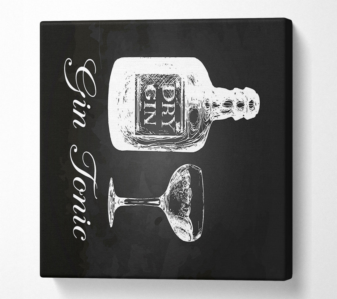  A Canvas Print of Gin And Tonic Over Ice 3 Canvas Wall Art