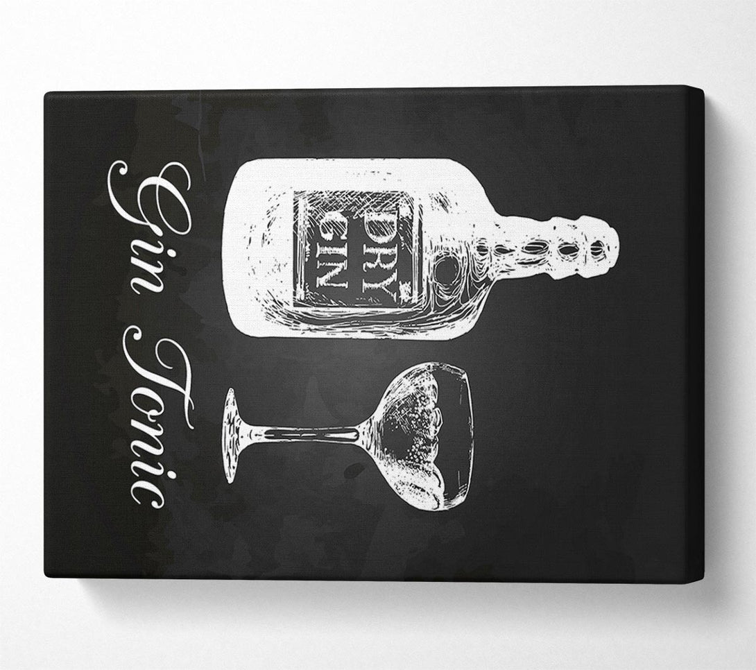  A Canvas Print of Gin And Tonic Over Ice 3 Canvas Wall Art