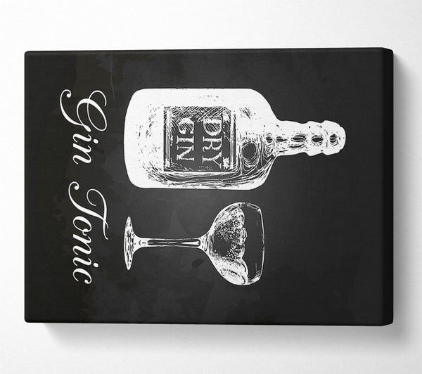  A Canvas Print of Gin And Tonic Over Ice 3 Canvas Wall Art