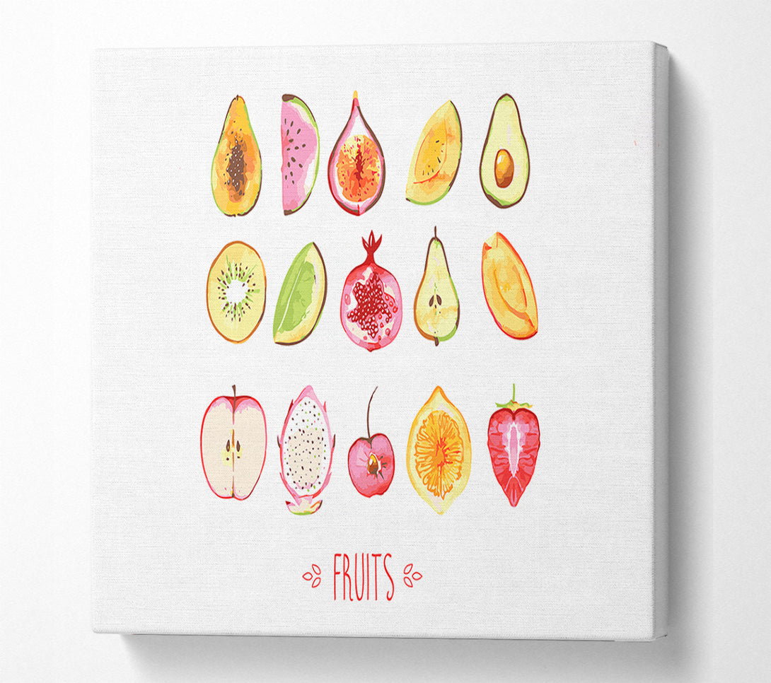  A Canvas Print of Selection Of Fruits 1 Canvas Print