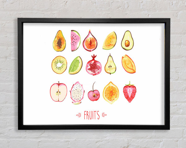 Selection Of Fruits 1 Framed Print