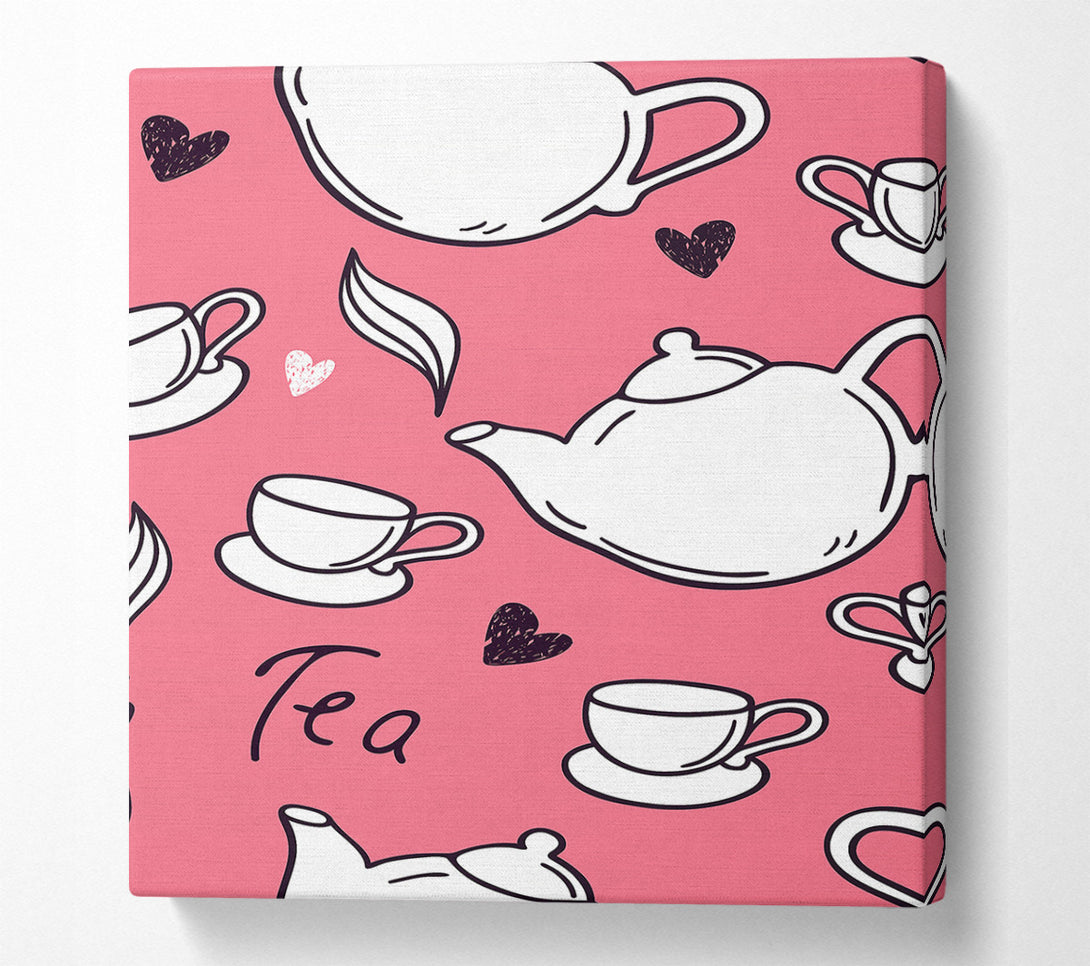  A Canvas Print of Love Of Tea Canvas Print