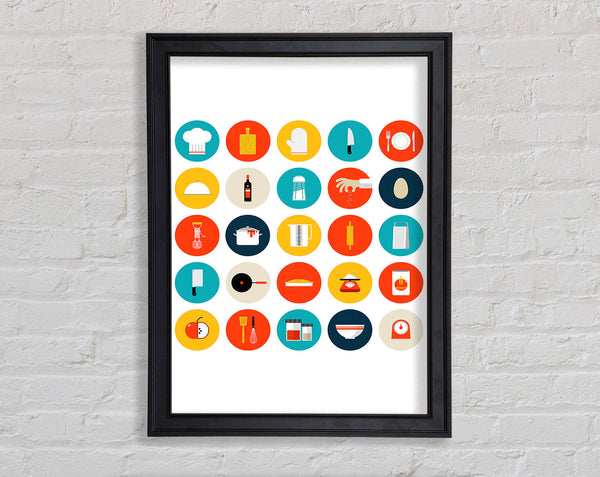 I Love Cooking 7 Framed Print