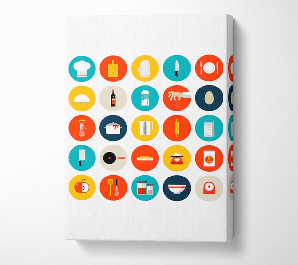  A Canvas Print of I Love Cooking 7 Canvas Print