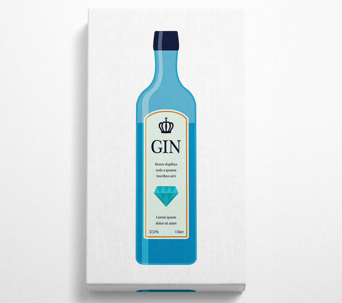  A Canvas Print of Gin Bottle Canvas Art