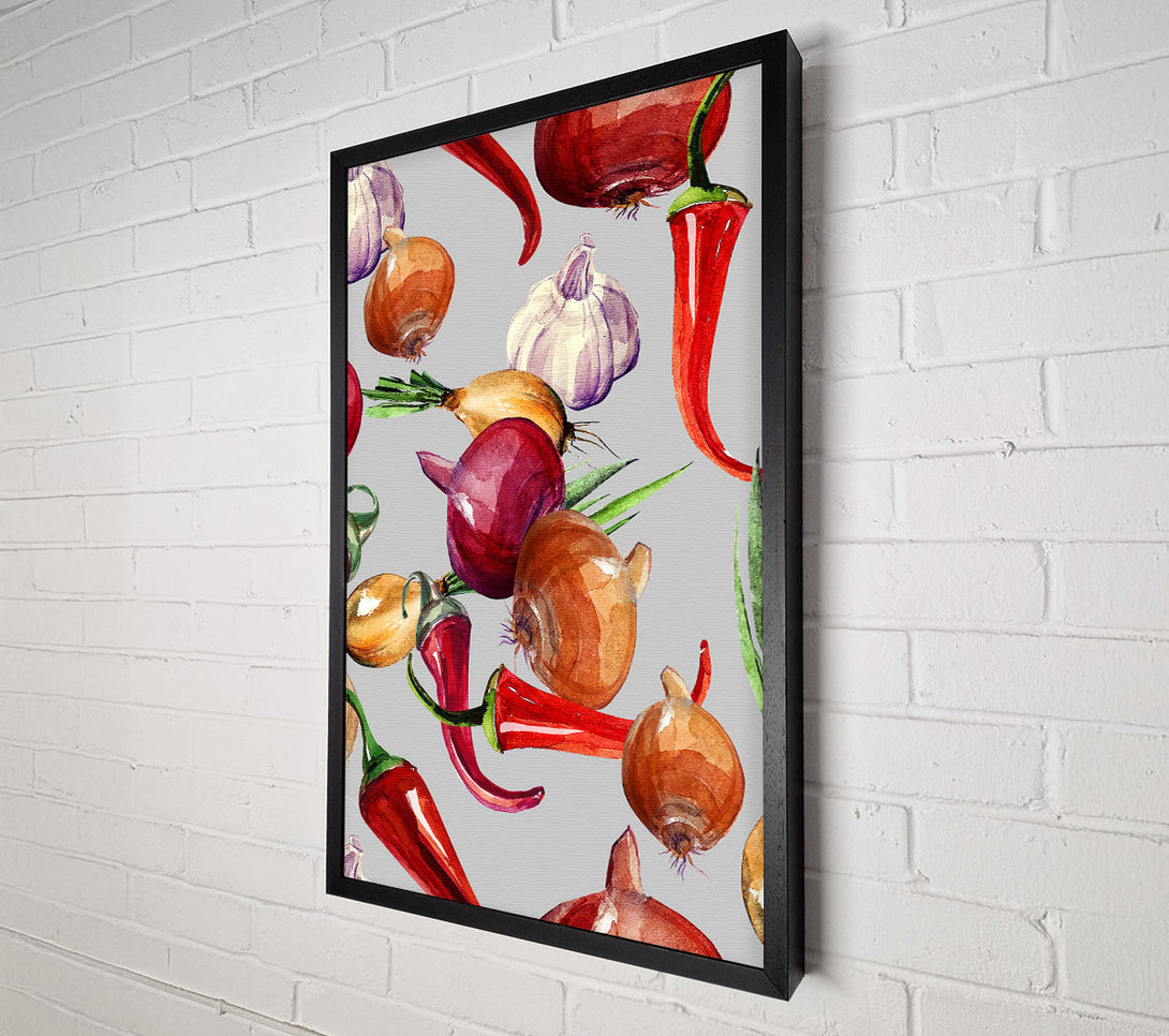  A Canvas Print of Vegetable Selection 4 Canvas Art