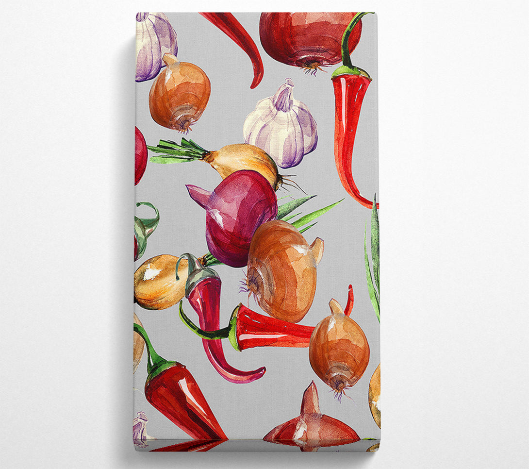  A Canvas Print of Vegetable Selection 4 Canvas Art