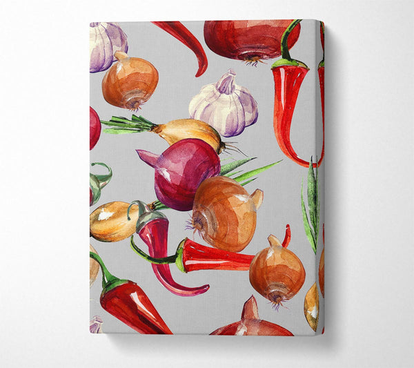  A Canvas Print of Vegetable Selection 4 Canvas Art