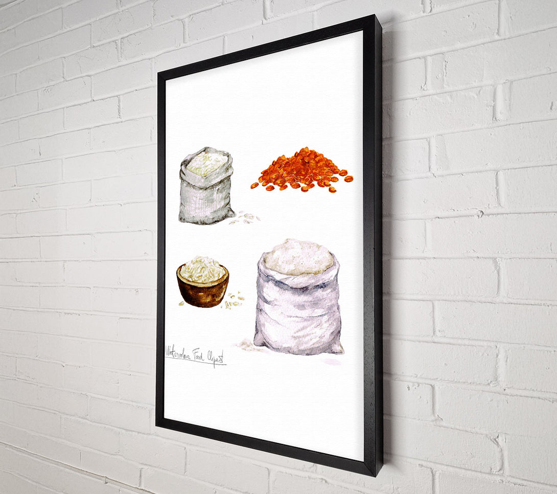  A Canvas Print of Flour And Rice Canvas Art