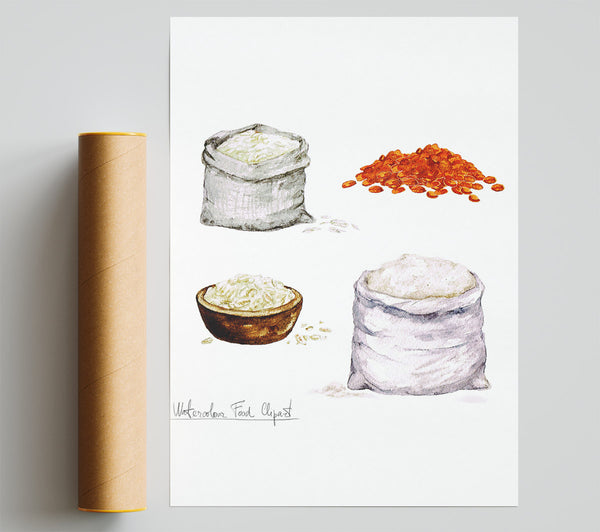 Flour And Rice Print