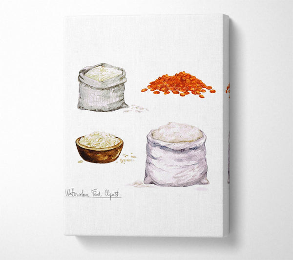  A Canvas Print of Flour And Rice Canvas Art
