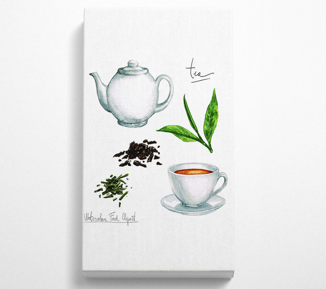  A Canvas Print of Tea Selection Canvas Wall Art