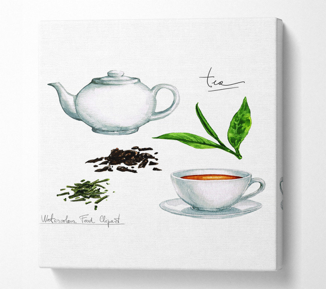  A Canvas Print of Tea Selection Canvas Wall Art