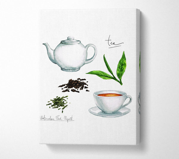  A Canvas Print of Tea Selection Canvas Wall Art