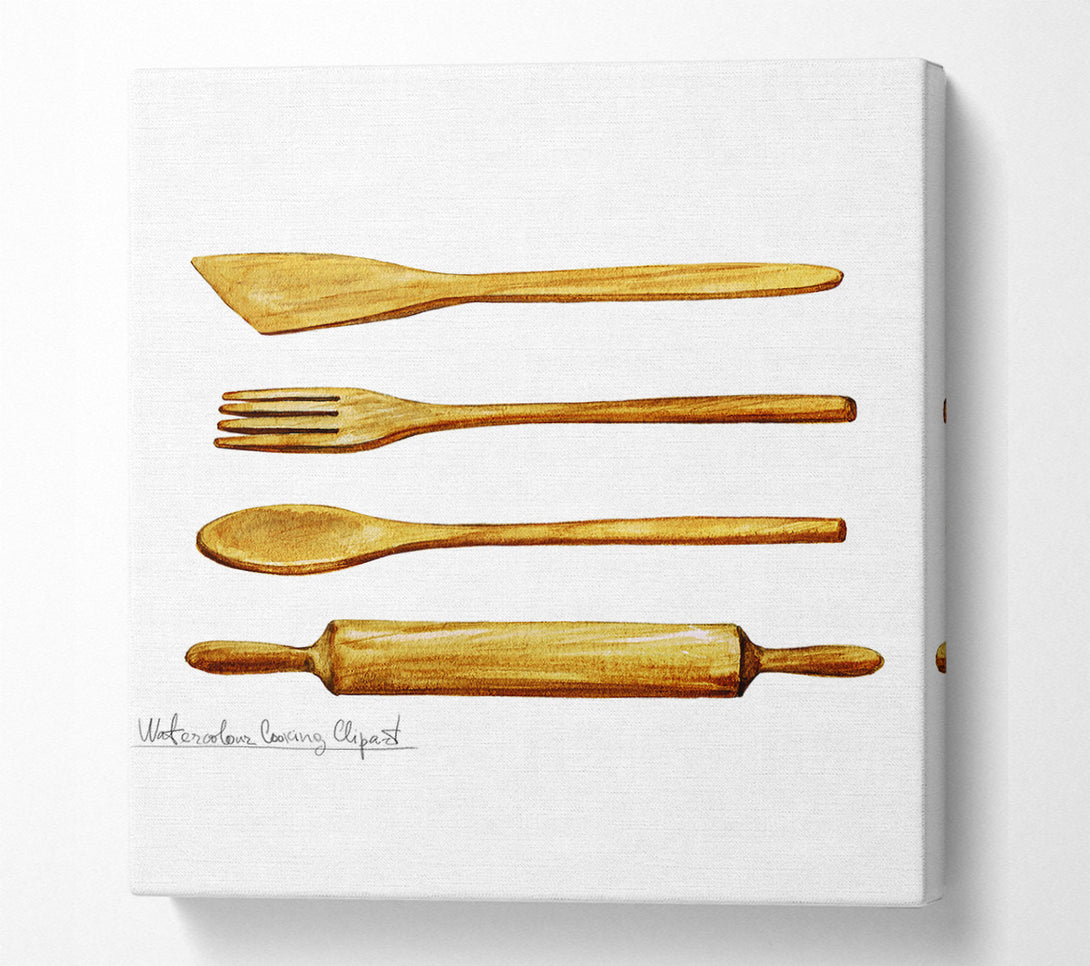  A Canvas Print of Utensils 13 Canvas Print