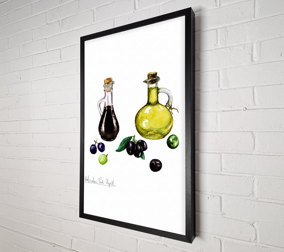  A Canvas Print of Olive Oil Bottles Canvas Art