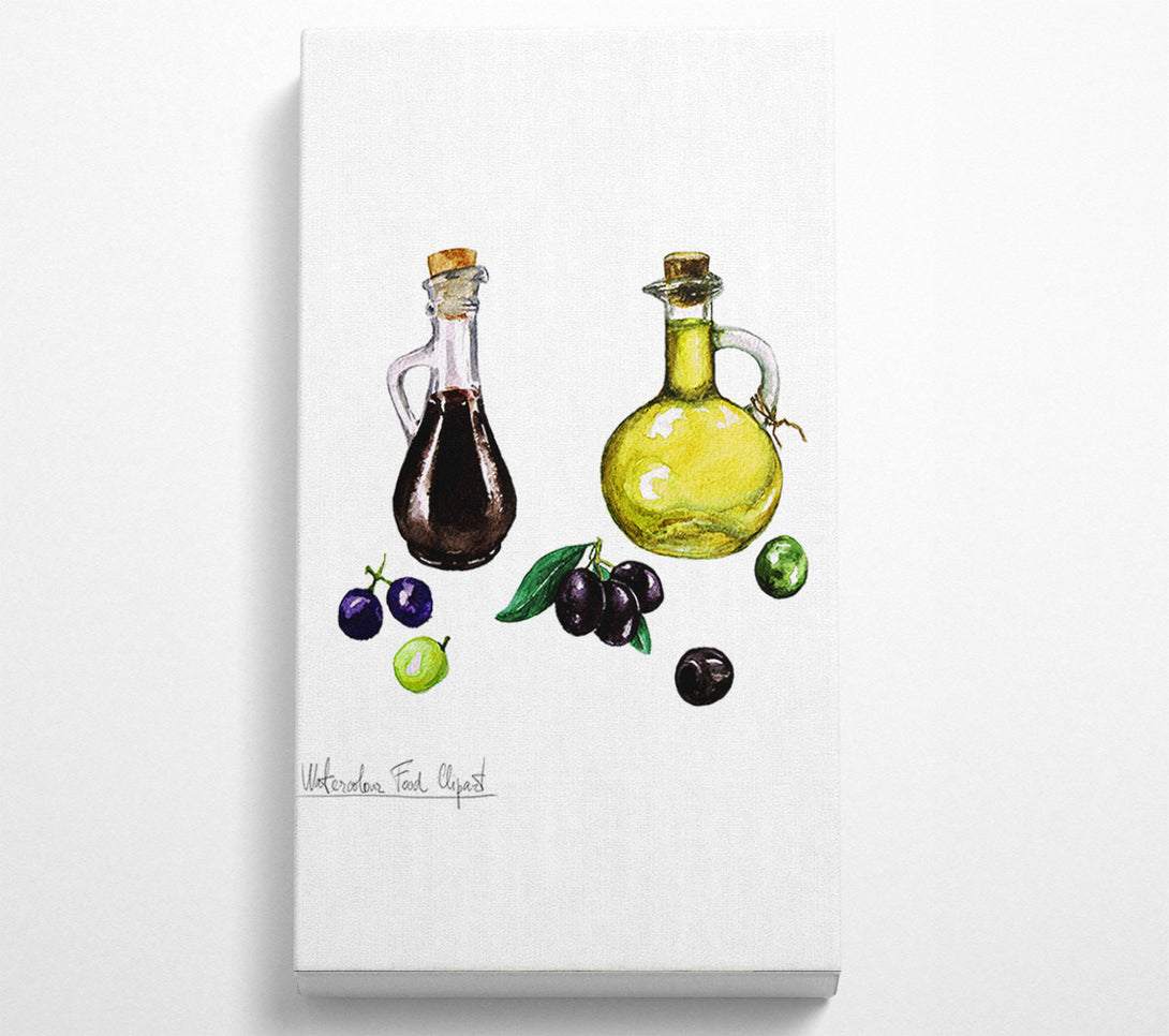  A Canvas Print of Olive Oil Bottles Canvas Art