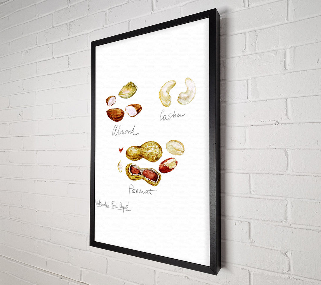  A Canvas Print of Nut Selection 3 Canvas Wall Art