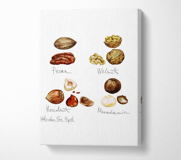  A Canvas Print of Nut Selection 1 Canvas Wall Art
