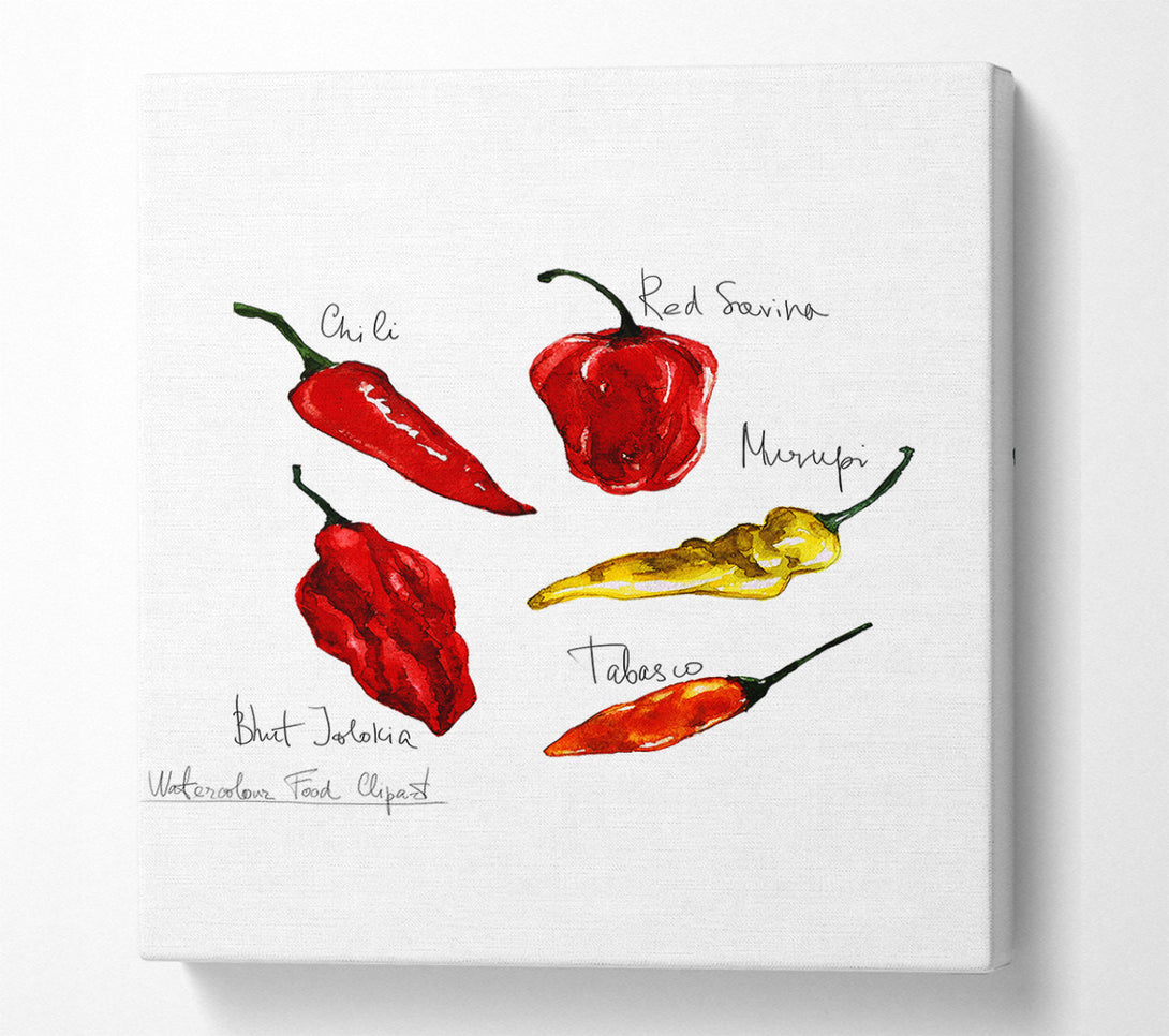  A Canvas Print of Choose Your Chili Canvas Wall Art